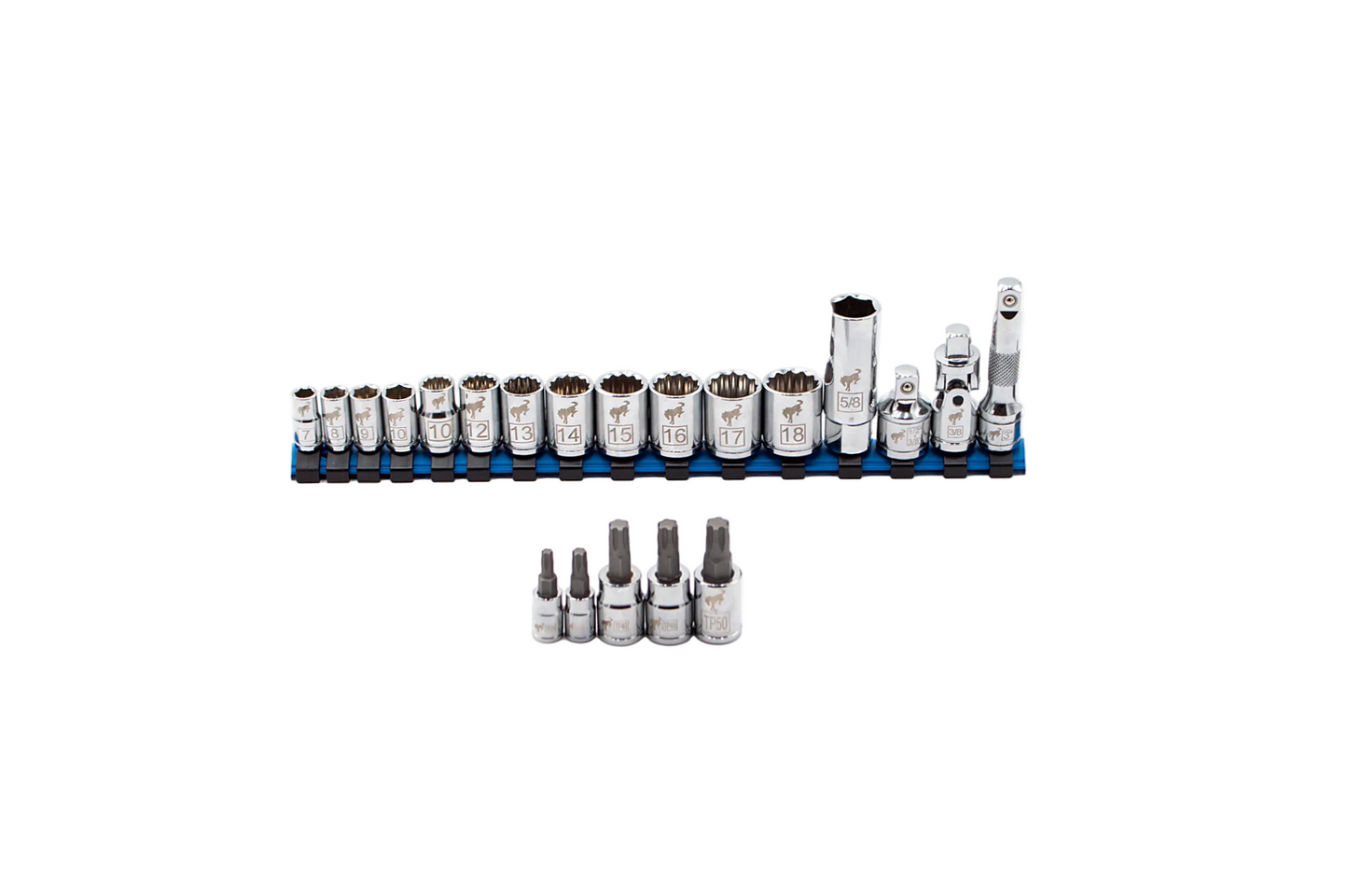 21pc Ford Bronco Socket & Accessory Set w/rail