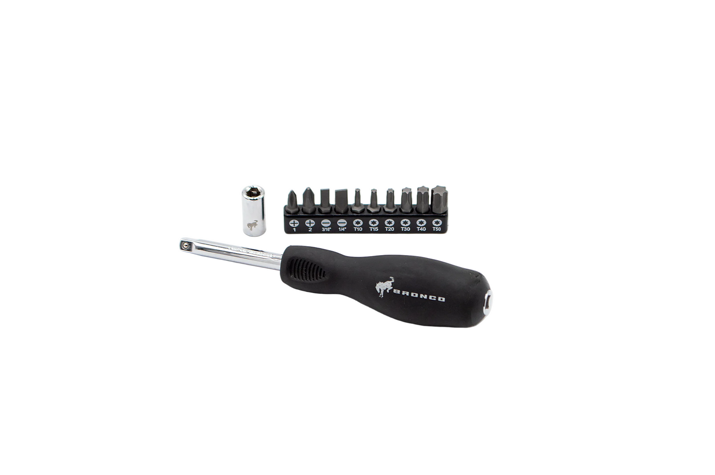 1/4" DR. SPINNER HANDLE w/ BIT COUPLER & 10PC BITS