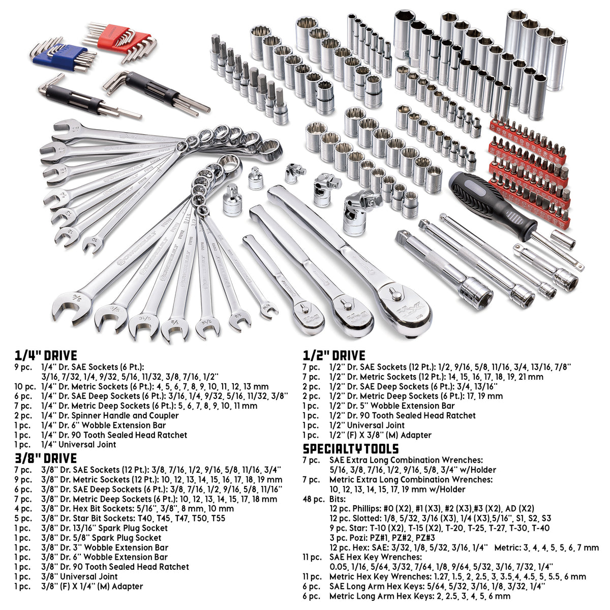 200-Piece Master Mechanic’s Service Tool Set