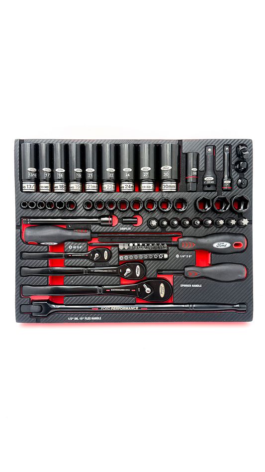 Premium Laser-Cut Foam Organizer Trays (for 122-Piece Ford Performance Tool Kit)