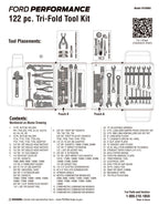 122-Piece Ford Performance Tri-fold Tool Kit