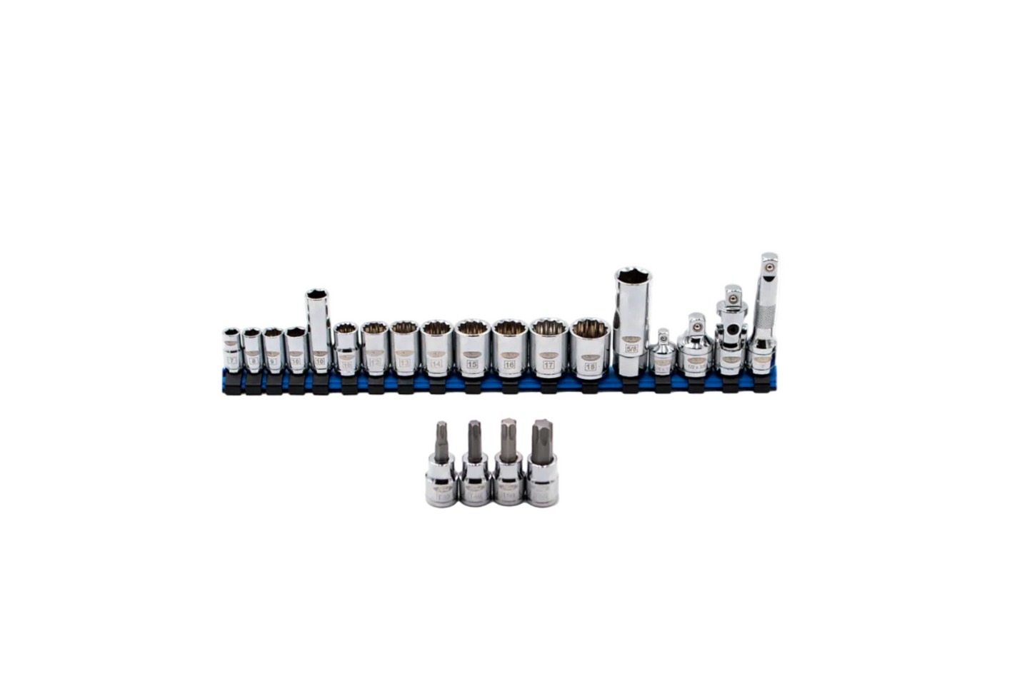 22pc Ford  Socket & Accessory Set w/rail