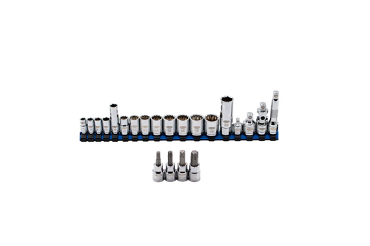 22pc Ford  Socket & Accessory Set w/rail