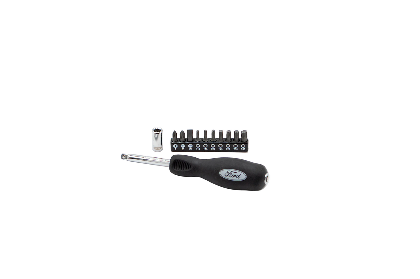 1/4" DR. SPINNER HANDLE w/ BIT COUPLER & 10PC BITS