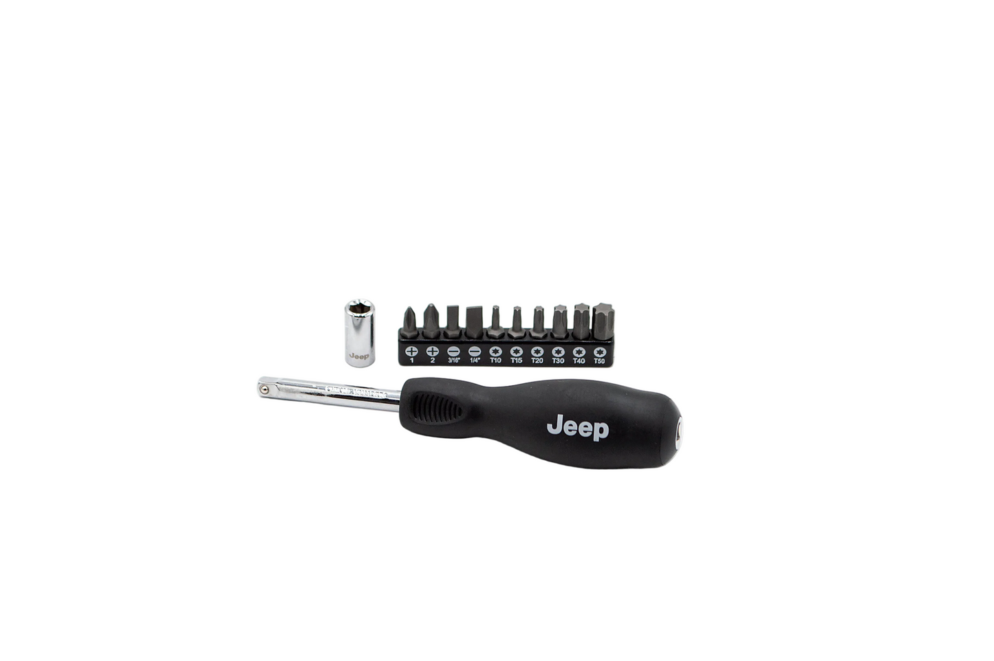 1/4" DR. SPINNER HANDLE w/ BIT COUPLER & 10PC BITS