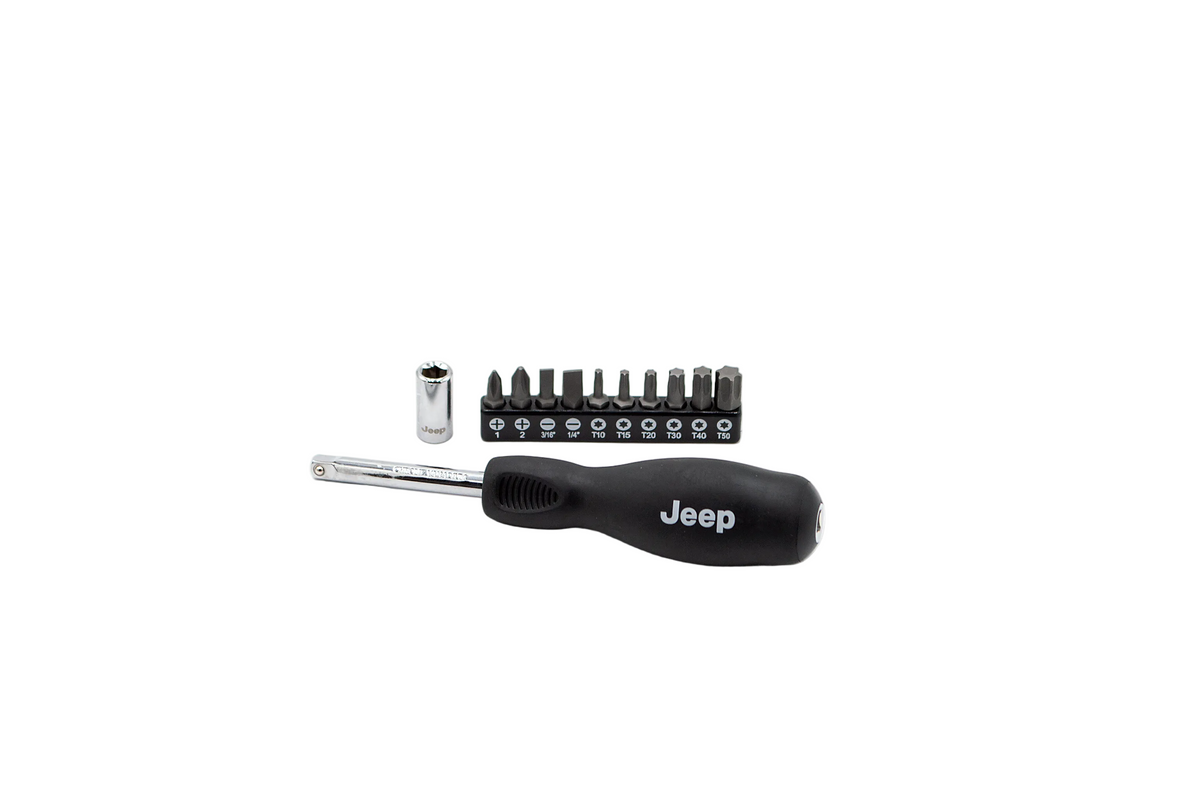 1/4" Dr. Spinner Handle with Bit Coupler & 10-Piece Bits