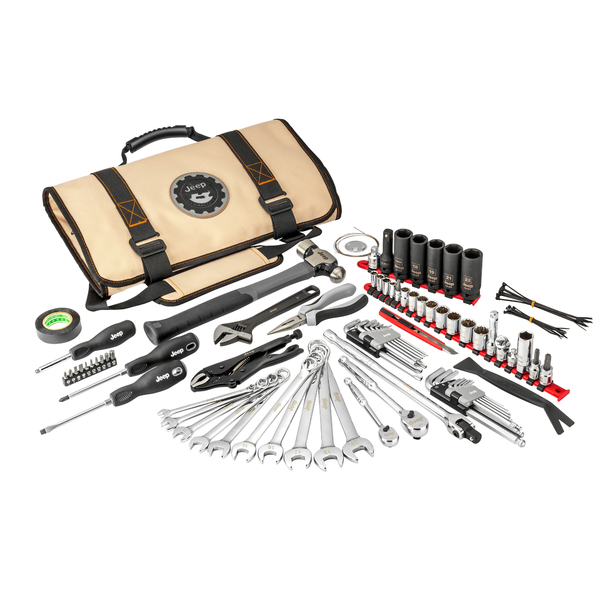 83-Piece Jeep Tool Roll Kit Main image