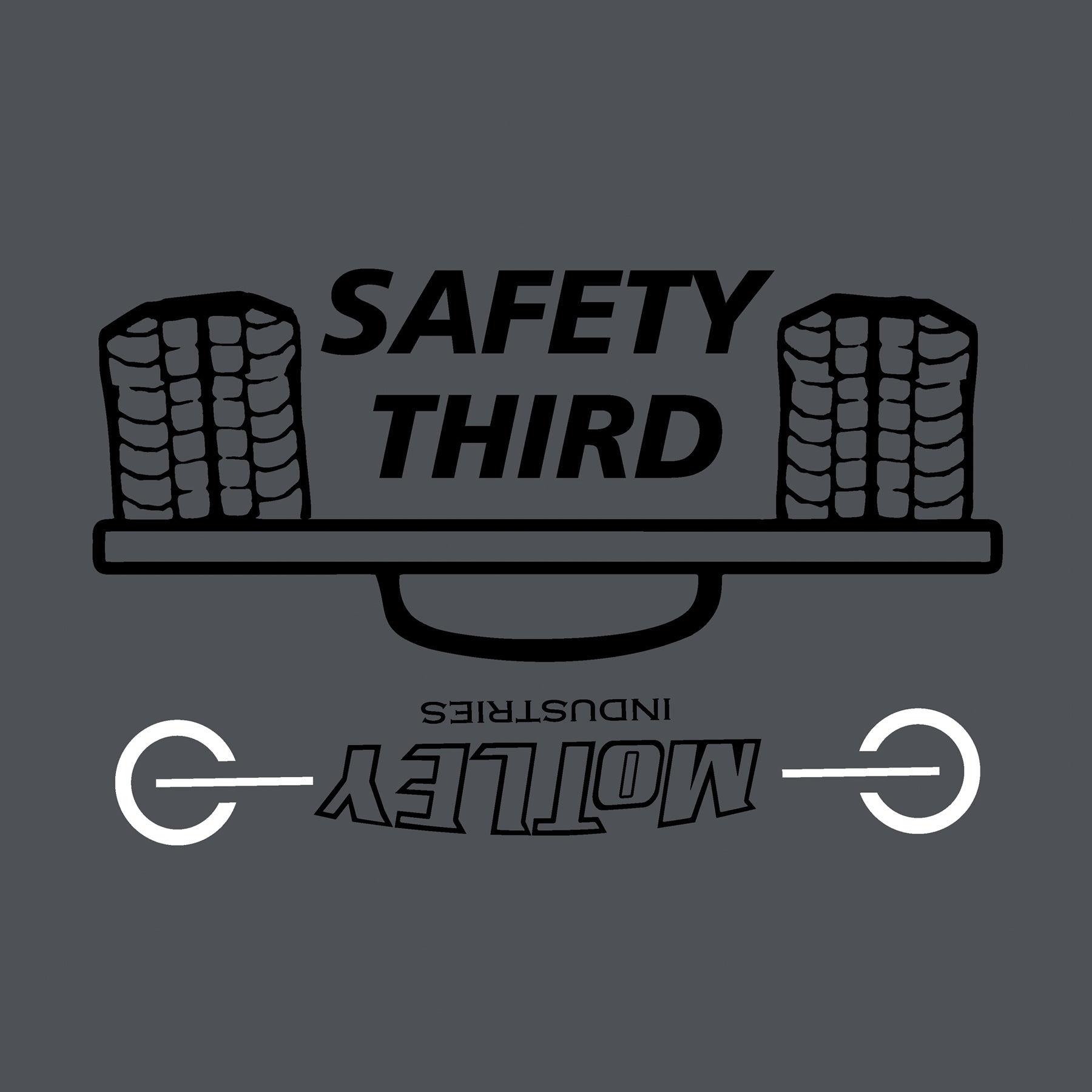 Safety Third Men's T-Shirt - Gray Secondary image