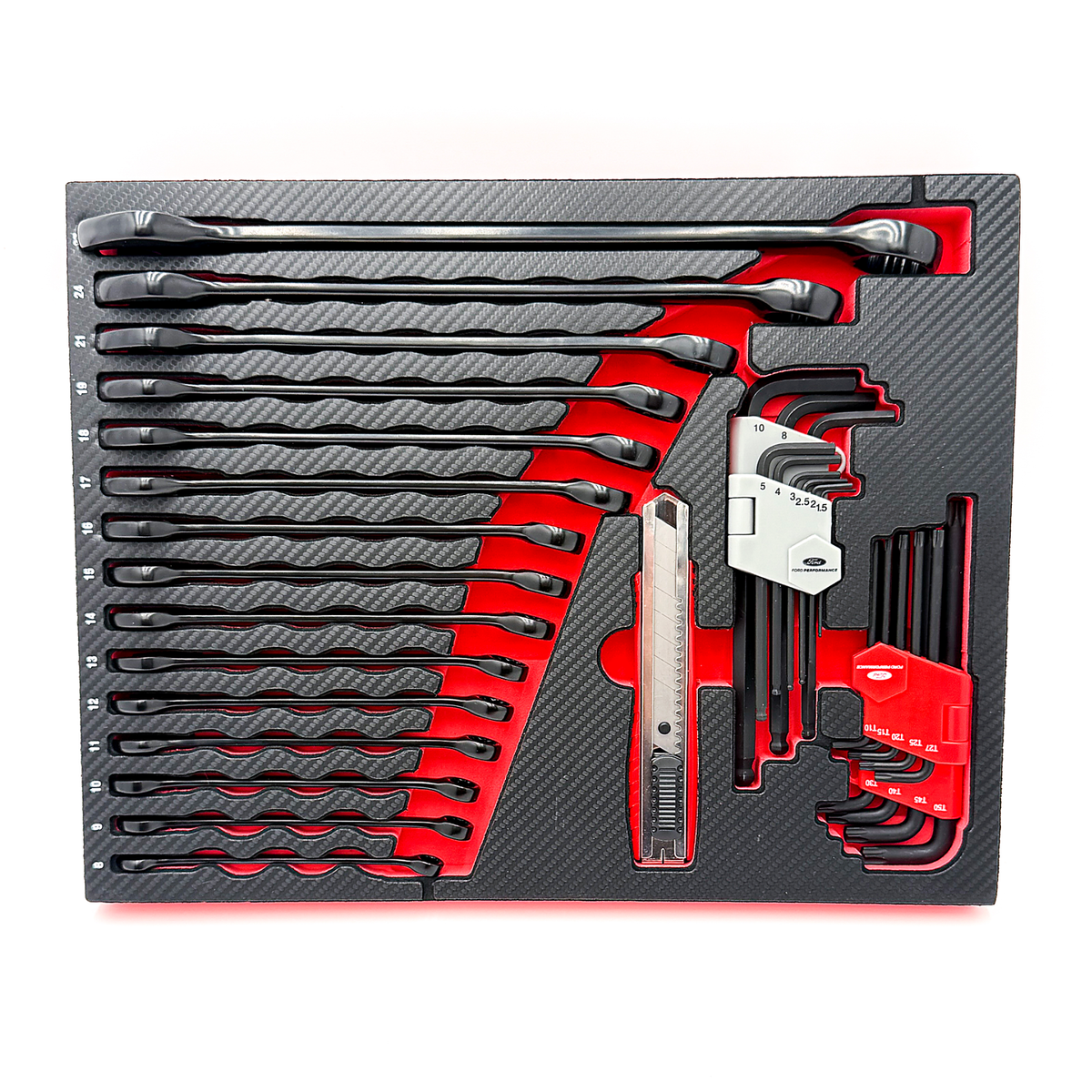 Premium Laser-cut Foam Organizer Trays (for 122-Piece Ford Performance Tool Kit)