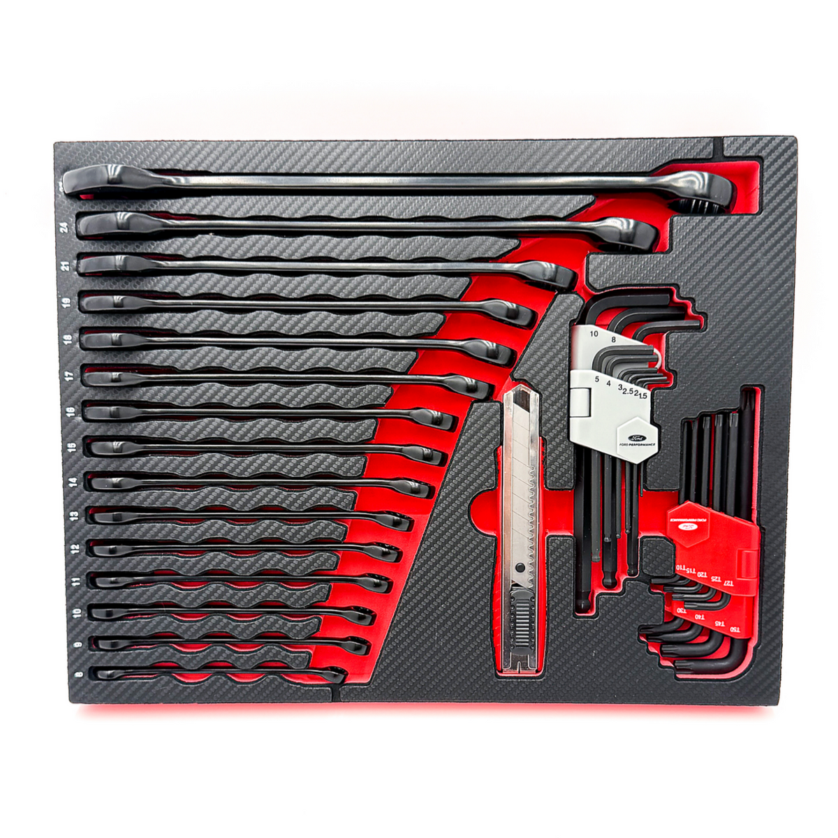 Ultimate 122-Piece Ford Performance Toolkit + EVA Foam Trays Bundle