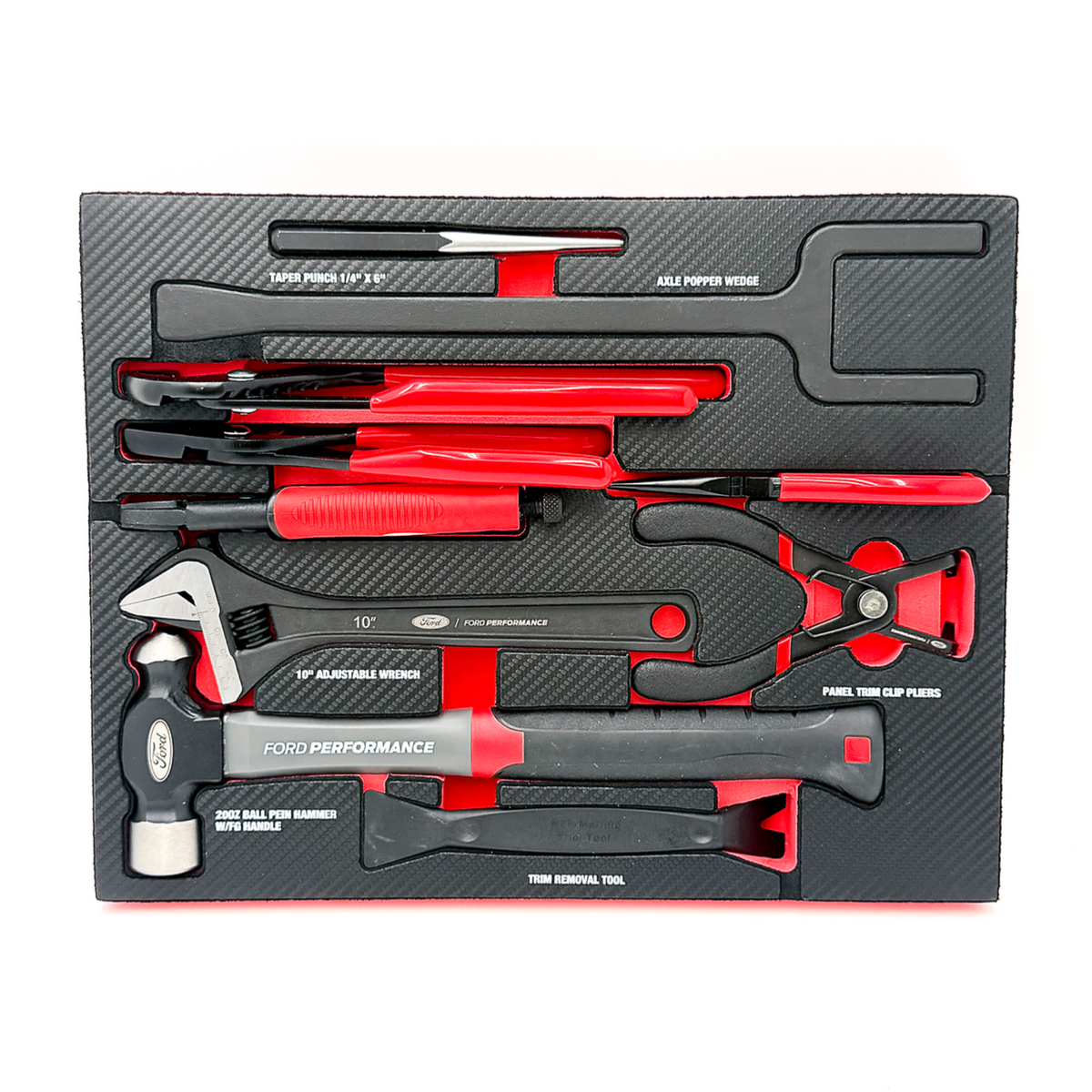 Ultimate 122-Piece Ford Performance Toolkit + EVA Foam Trays Bundle